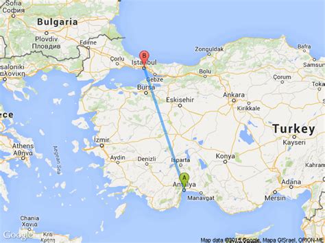 antalya istanbul yol haritası